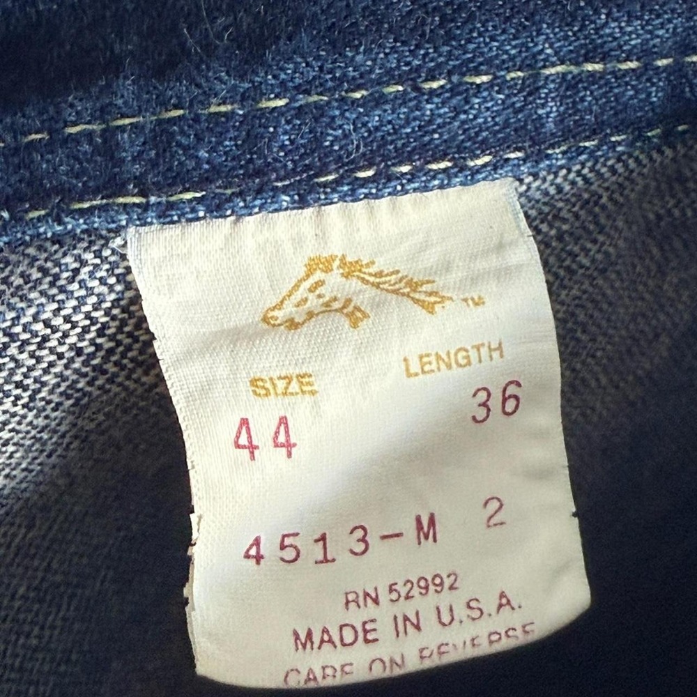 True Vintage 1970's Jordache blue denim jeans - Picture 6 of 7